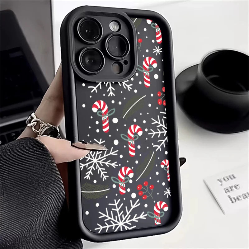 Christmas Phone Case for Samsung Galaxy A55 A54 A53 A34 A33 A16 S25 Ultra S24 FE S23 S22 Plus – Soft Silicone New Year Gift Cover