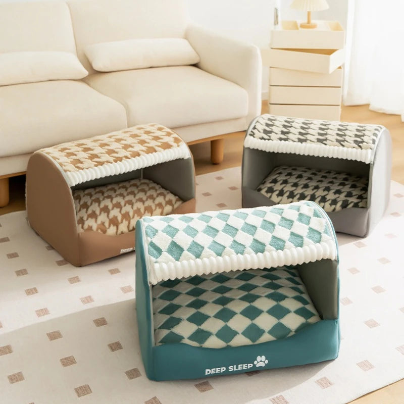 Big Dog Kennel – Warm Winter Dog House with Detachable Washable Mat