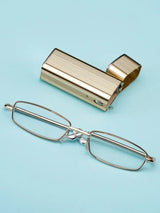 Crystal Glass Reading Glasses – Portable Folding HD Readers for Men & Women