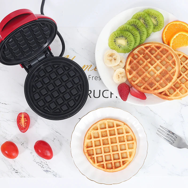 Electric Mini Color Waffle Maker Machine – Compact Breakfast & Dessert Maker for Kid