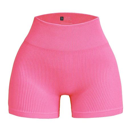 Ribbed Yoga Shorts for Women – High Waist Shaping Sportswear