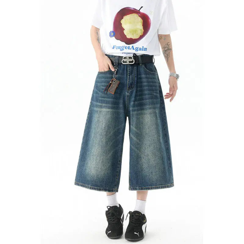 Men’s  Trendy High-Waisted Wide