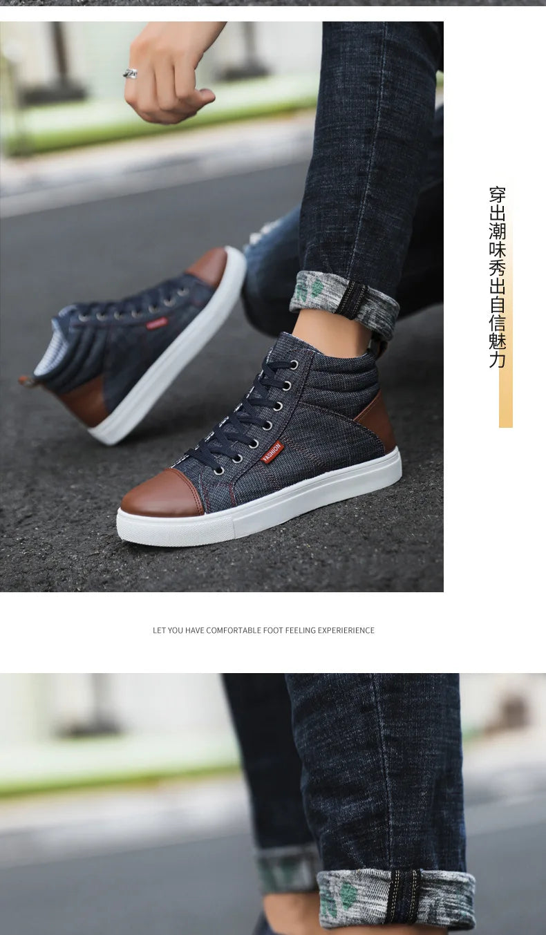 Men’s High Top Luxury Casual Sneakers