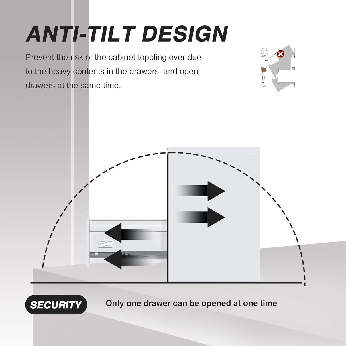 2 Drawers Mobile File Cabinet, Metal Under Desk Cabinet With Lock, For Office & Home, Legal Letter Size, Assembly Required White