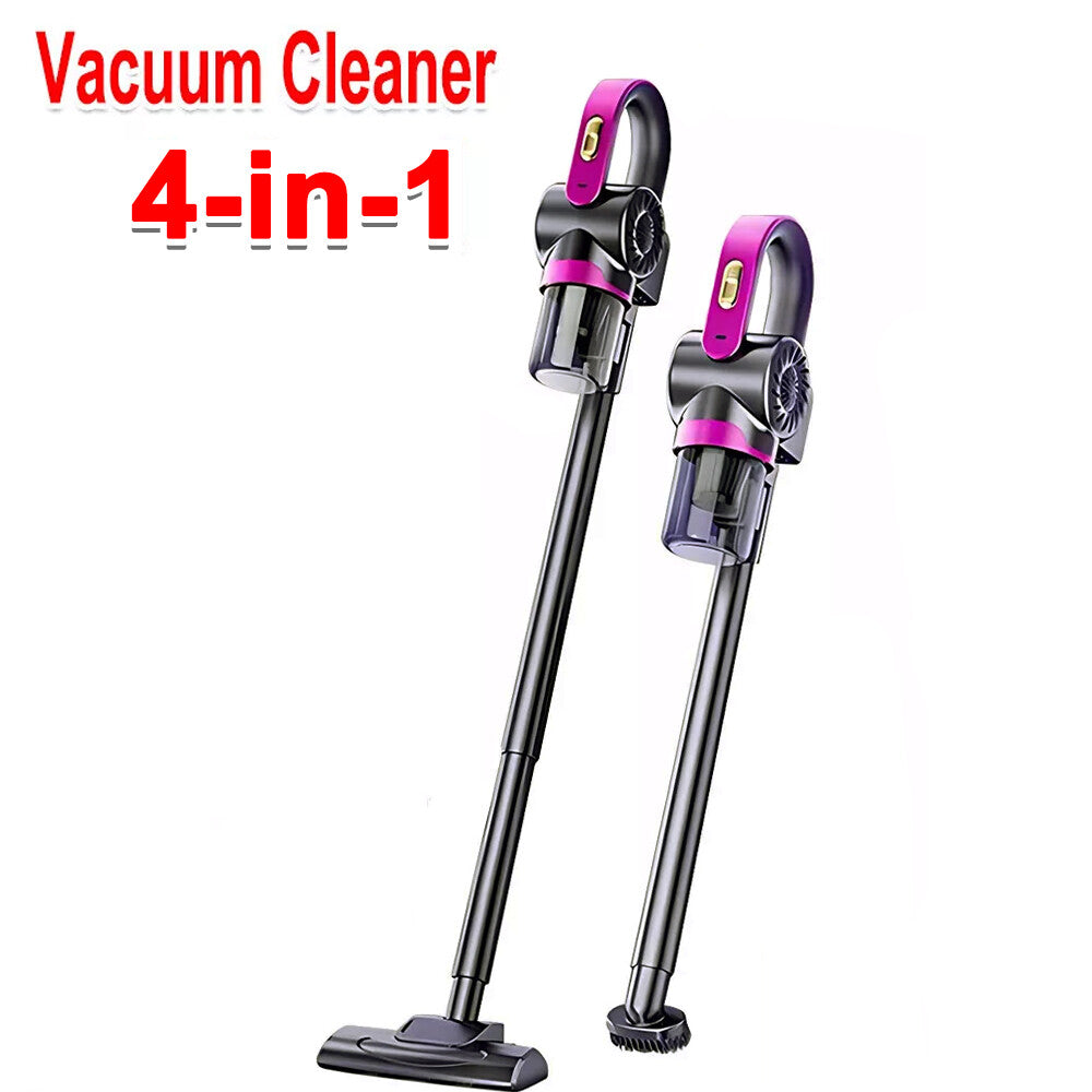 4-in-1 Cordless Stick Handheld Vacuum Cleaner – Powerful Carpet & Floor Cleaner for Pet Hair | Lightweight Multi-Purpose Vacuum