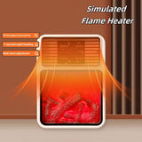 500W Portable Electric Space Heater – Mini Desktop Fan Heater for Home, Office & Bedroom