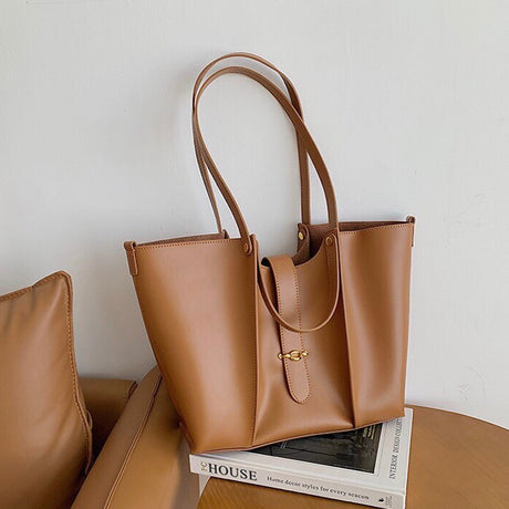 Genuine Leather Large-Capacity Women’s Tote Bag