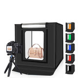 40cm Folding LED Photo Light Box with Dimmable Studio Lighting – Portable Softbox for Product Photography