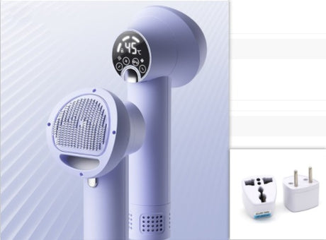 Smart Silent Pet Hair Dryer & Grooming Comb for Dogs and Cats