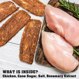 Chicken Jerky Dog Treats 1.5 Lb Human Grade Pet Snacks Grain Free Organic Meat All Natural High Protein Dried Strips Best Chews For Training Small & Large Dogs