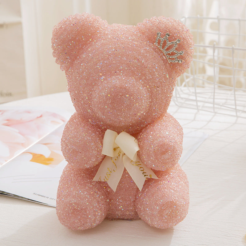 Diamond Crown Bear – Teacher’s Day Gift Plush with Crown | Cute Appreciation Gift for Teachers, Graduation & Thank You