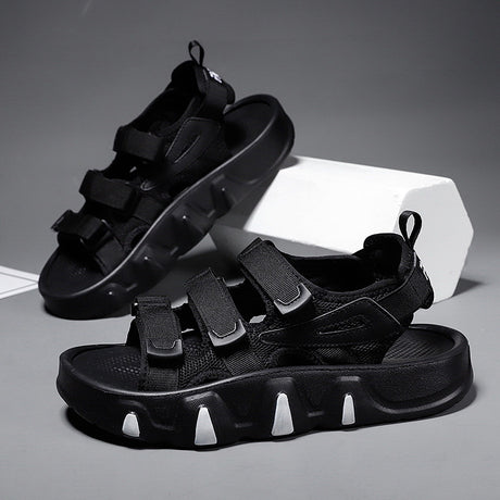 Summer Platform Beach Sandals with Wear‑Resistant Soles