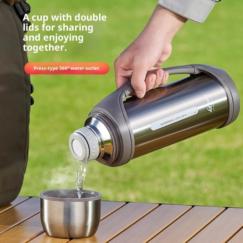 40oz Insulated Travel Mug – 1200ml Leakproof Thermal Water Bottle (48 Hours Temp Retention)