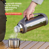 40oz Insulated Travel Mug – 1200ml Leakproof Thermal Water Bottle (48 Hours Temp Retention)