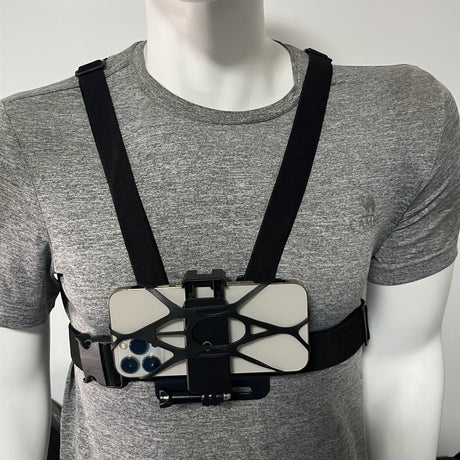 Adjustable Chest Mount Phone Holder – Hands-Free Recording