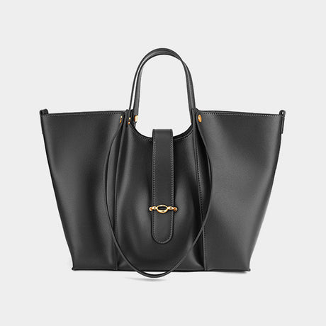 Genuine Leather Large-Capacity Women’s Tote Bag