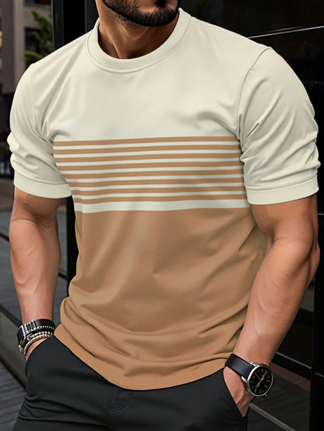 Men’s Minimalist Crew‑Neck Casual Short‑Sleeve Shirt – Soft, Lightweight Everyday Fashion Tee