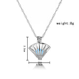 Colorful Glow-in-the-Dark Shell Necklace – Luminous Beach-Style Fashion Jewelry for Parties, Festivals & Summer Wear