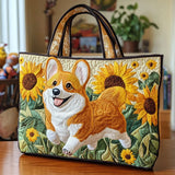 Lightweight Canvas Dog Print Tote & Shoulder Bag – 300g Casual Reusable Shopping Handbag