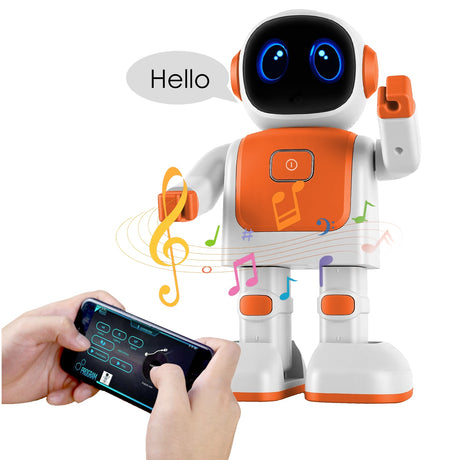 AI Dancing Robot Toy – Smart Interactive Learning & Entertainment Robot for Kids with Bluetooth Music, Programmable Moves & Voice Assistant