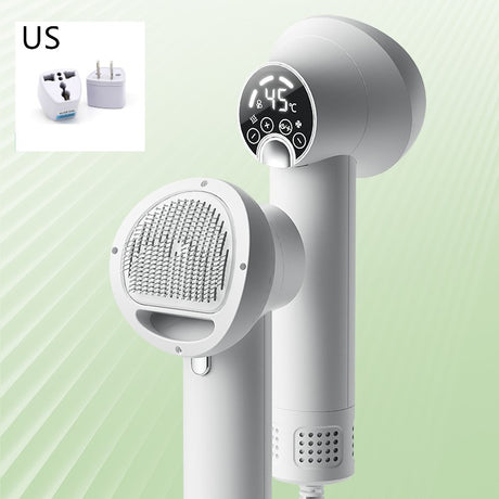 Smart Silent Pet Hair Dryer & Grooming Comb for Dogs and Cats