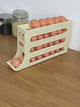 4-Layer Automatic Rolling Egg Storage Box – Refrigerator Egg Dispenser & Kitchen Organizer